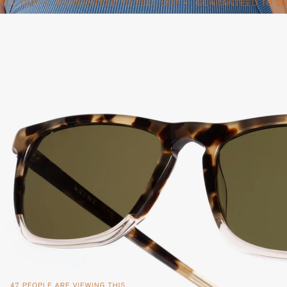 NWT: KREWE LAFITTE Iberia to Haze Polarized Sunglasses - Picture 6 of 8